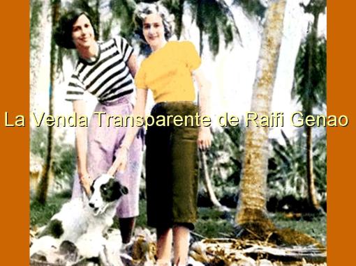 Minerva y su  amiga Thelma Benedicto posan junto a su perro en Ojo de Agua, Salcedo a finales de los 40
